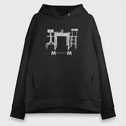 Толстовка оверсайз женская Depeche Mode - Memento Mori album, цвет: черный