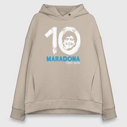 Женское худи оверсайз Maradona 10