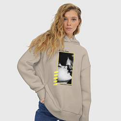 Толстовка оверсайз женская Depeche Mode a question of lust, цвет: миндальный — фото 2