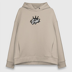 Толстовка оверсайз женская Suga k-stars, цвет: миндальный