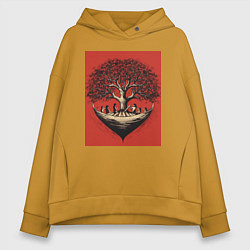 Женское худи оверсайз Love tree