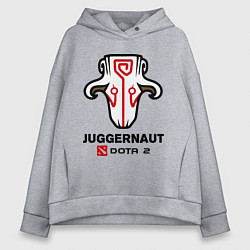 Толстовка оверсайз женская Juggernaut Dota 2, цвет: меланж