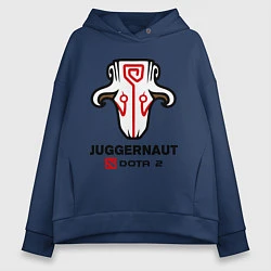 Толстовка оверсайз женская Juggernaut Dota 2, цвет: тёмно-синий
