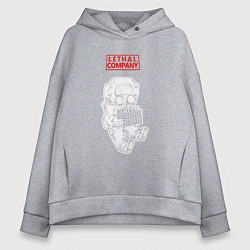 Женское худи оверсайз Lethal Company: Worker