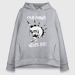Женское худи оверсайз Old punk