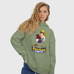 Толстовка оверсайз женская Rayman - legends, цвет: авокадо — фото 2