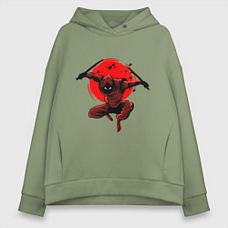 Толстовка оверсайз женская Ninja, цвет: авокадо