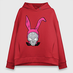 Толстовка оверсайз женская Pink Donnie Darko, цвет: красный