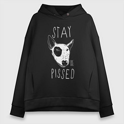 Женское худи оверсайз Stay dog pissed