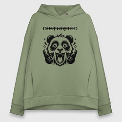 Женское худи оверсайз Disturbed - rock panda