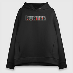 Толстовка оверсайз женская Hunter, цвет: черный