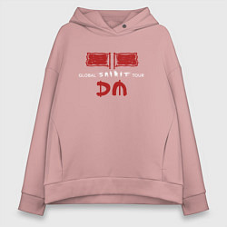Толстовка оверсайз женская Depeche Mode - spirit style, цвет: пыльно-розовый