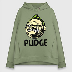 Женское худи оверсайз Pudge Face