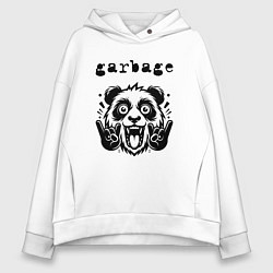 Женское худи оверсайз Garbage - rock panda