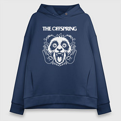 Толстовка оверсайз женская The Offspring rock panda, цвет: тёмно-синий