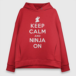 Женское худи оверсайз Ninja on