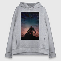 Толстовка оверсайз женская Усянь Вэй Старейшина Илина, цвет: меланж