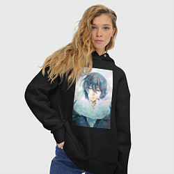 Толстовка оверсайз женская Ванитас, цвет: черный — фото 2