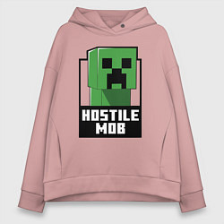 Женское худи оверсайз Minecraft hostile mob