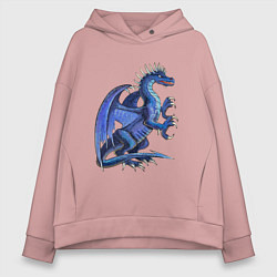 Женское худи оверсайз Azure dragon