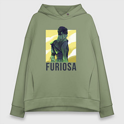 Толстовка оверсайз женская Фуриоса, цвет: авокадо