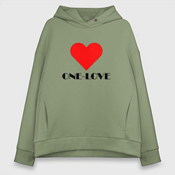 Женское худи оверсайз One - love