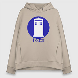 Женское худи оверсайз Tardis police