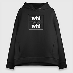 Толстовка оверсайз женская Wh production, цвет: черный