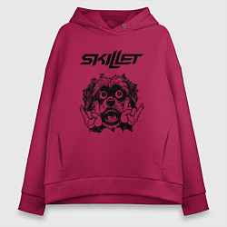Женское худи оверсайз Skillet - rock dog