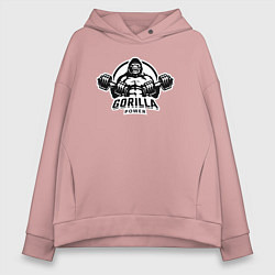 Женское худи оверсайз Gorilla power gym