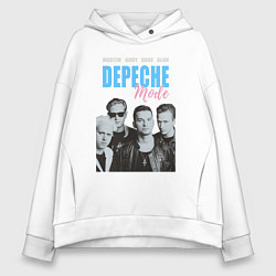 Толстовка оверсайз женская Depeche Mode Vintage, цвет: белый