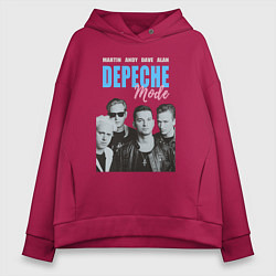 Толстовка оверсайз женская Depeche Mode Vintage, цвет: маджента