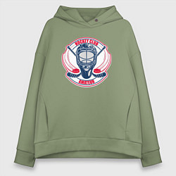 Толстовка оверсайз женская Hockey club amateur, цвет: авокадо