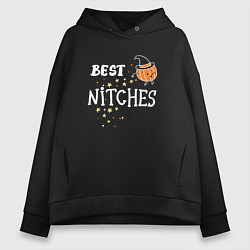 Толстовка оверсайз женская Best nitches, цвет: черный
