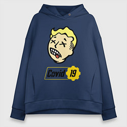 Женское худи оверсайз Vault boy - covid 19