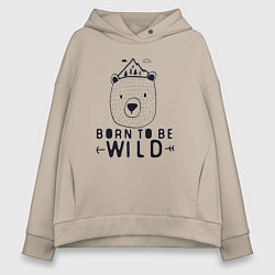Женское худи оверсайз Wild bear