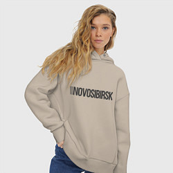 Толстовка оверсайз женская Novosobirsk, цвет: миндальный — фото 2