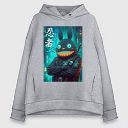 Женское худи оверсайз Cyber Totoro - ninja