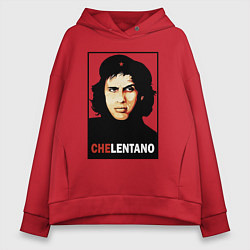 Толстовка оверсайз женская Che guevara - Chelentano, цвет: красный