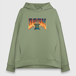 Толстовка оверсайз женская Doom 2, цвет: авокадо