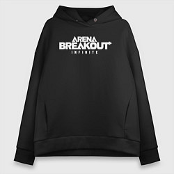 Толстовка оверсайз женская Arena breakout infinite, цвет: черный