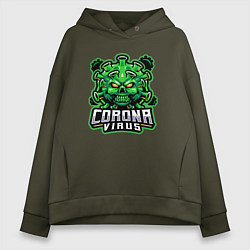 Женское худи оверсайз Corona virus