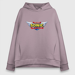 Женское худи оверсайз Team Sonic racing - logo