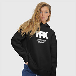 Толстовка оверсайз женская Thousand Foot Krutch - logo, цвет: черный — фото 2