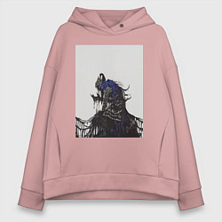 Толстовка оверсайз женская Artorias of the Abyss, цвет: пыльно-розовый