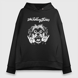 Женское худи оверсайз Rolling Stones rock dog