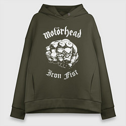 Женское худи оверсайз Motorhead - iron fist