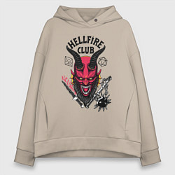 Женское худи оверсайз Hellfire club demon