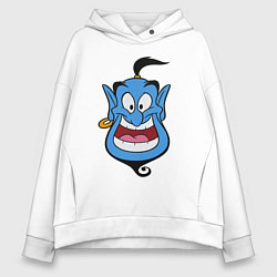 Толстовка оверсайз женская Аладдин - Джинни, цвет: белый