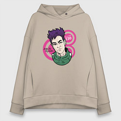 Толстовка оверсайз женская Чхве Су Бонг - 230, цвет: миндальный